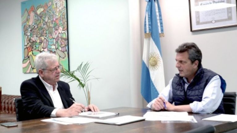 Gabriel Rubinstein y Sergio Massa