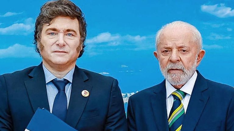 Javier Milei y Lula Da Silva