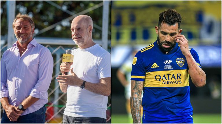 Larreta, Retegui y Tevez