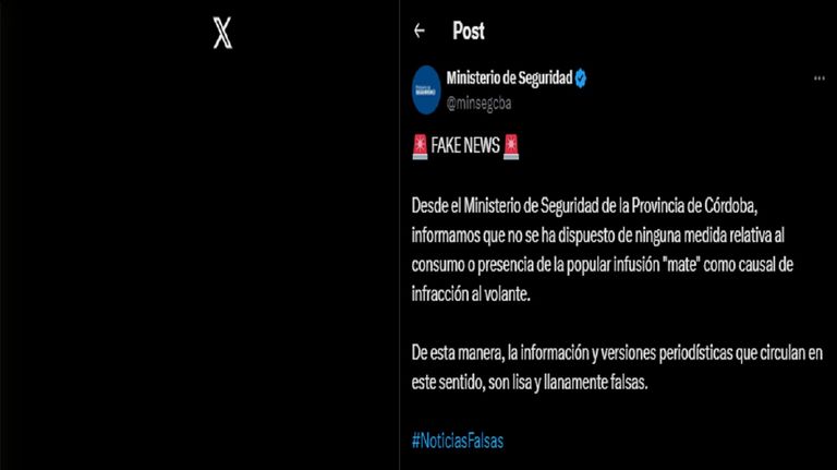 Mate al volante: la provincia de Córdoba desmintió el cobró de una multa de 24 mil pesos