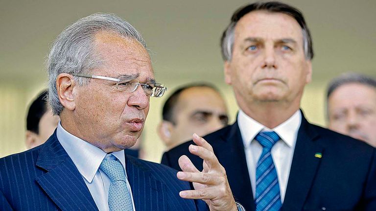Paulo Guedes con Jair Bolsonaro-20210302