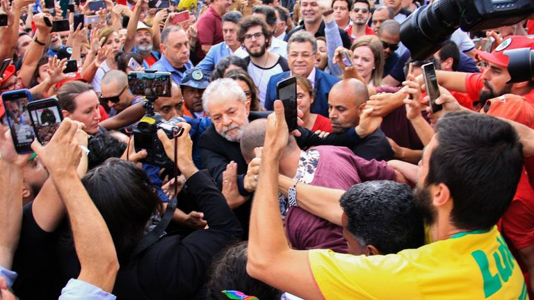 Lula Da Silva en libertad.