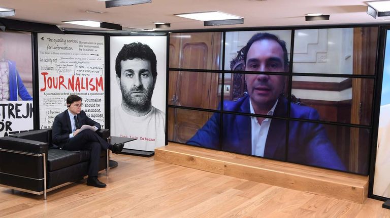 Gustavo Valdés, en la entrevista con Jorge Fontevecchia.