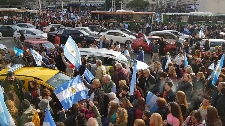 Marcha apoyo Mauricio Macri g1 24082019