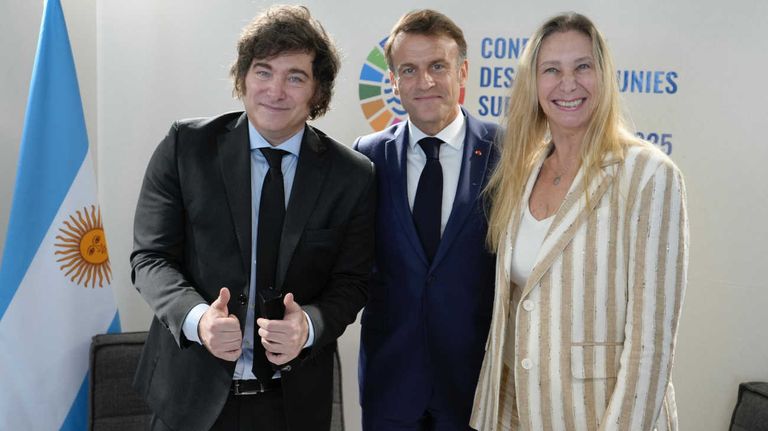 Milei y Macron bilateral 20250609
