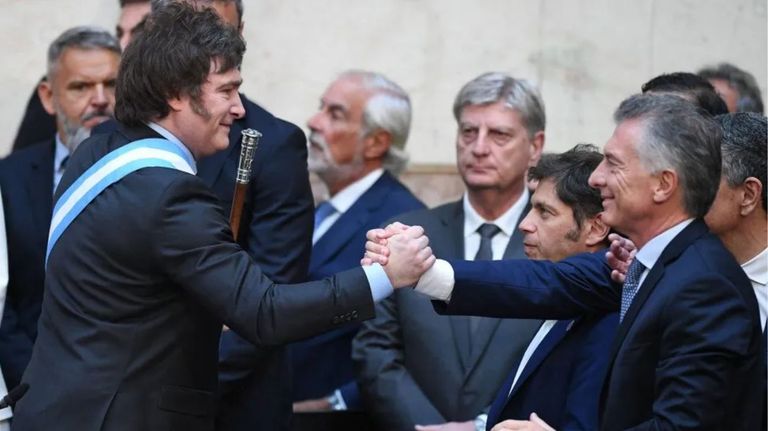 Javier Milei y Mauricio Macri