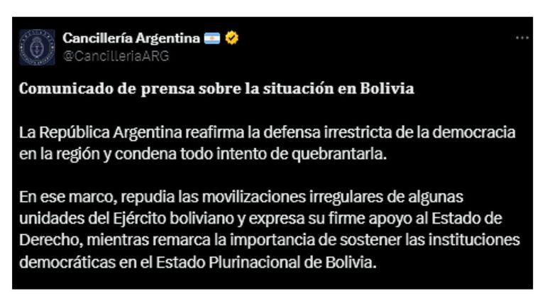 Comunicado de Cancillería 20240626