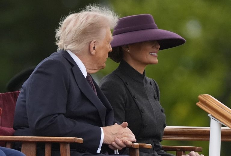 Melania Trump en el Castillo de Windsor este 17 de septiembre