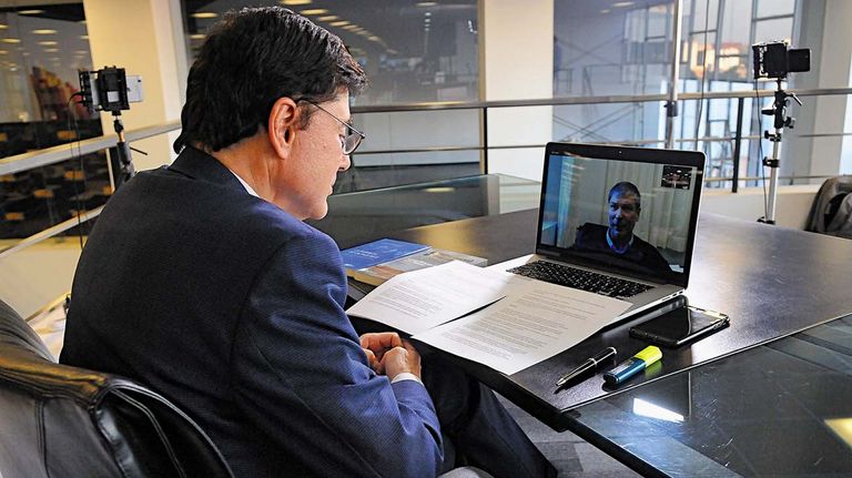 Rodrigo Zarazaga, en la entrevista con Jorge Fontevecchia.