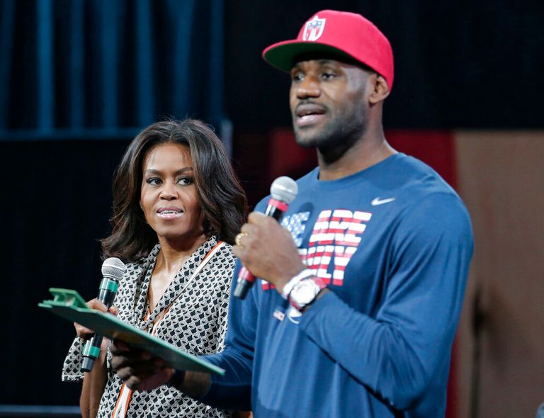 michelleObamaLeBronJames