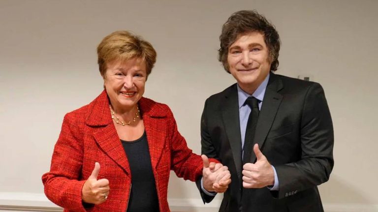 Kristalina Georgieva y Javier Milei 15012026
