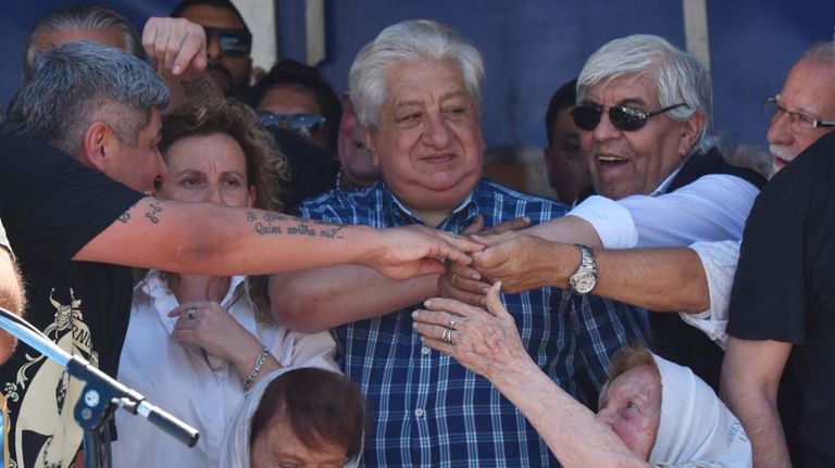 Paro de la CGT palco
