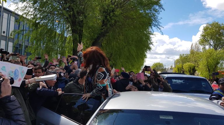 Cristina Kirchner votó en Santa Cruz.
