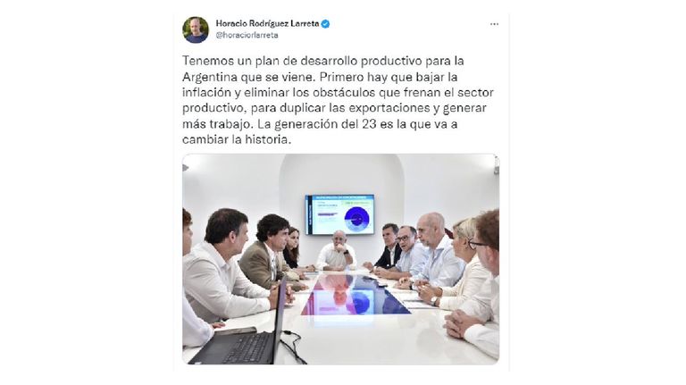 Tuit de Larreta 20221129