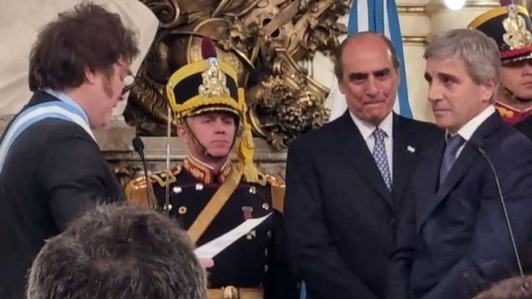 Javier Milei y Luis Caputo