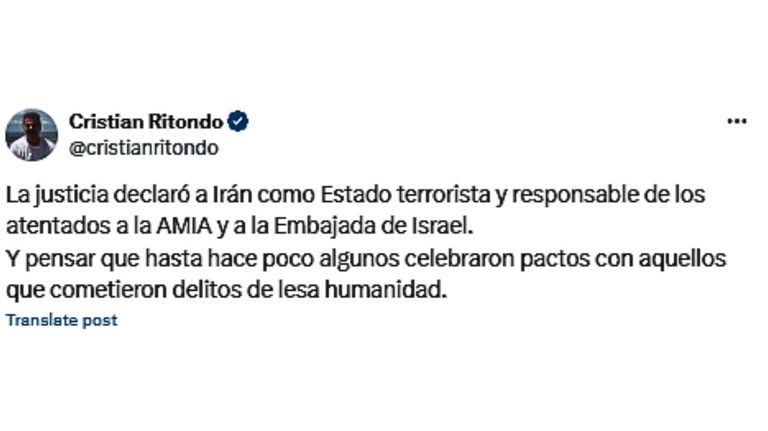 Tuits fallo Irán 20240412