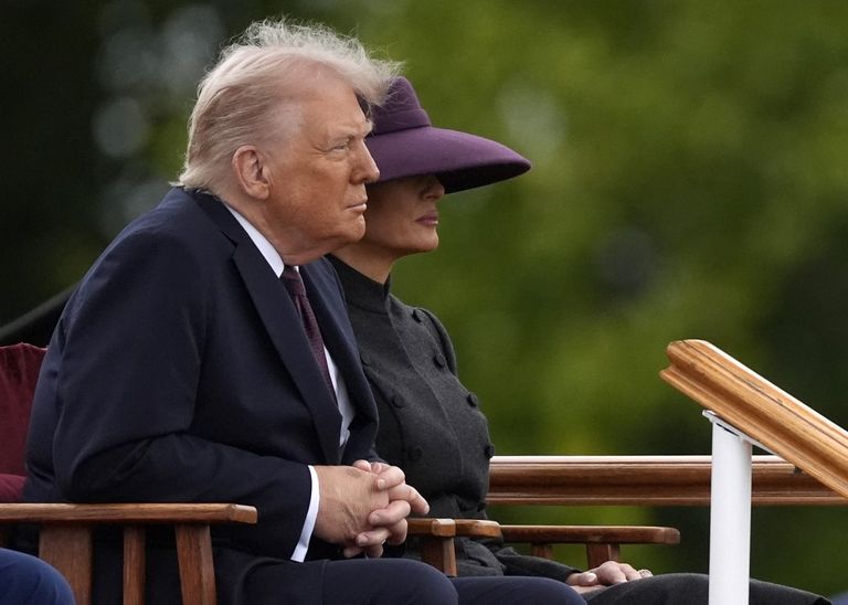 Melania Trump en el Castillo de Windsor este 17 de septiembre