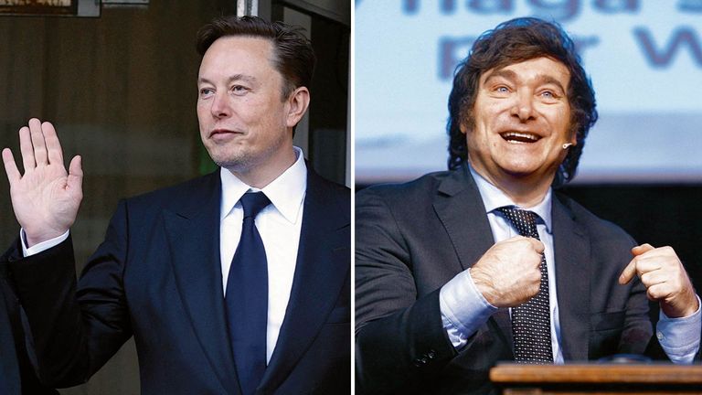 Elon Musk y Javier Milei