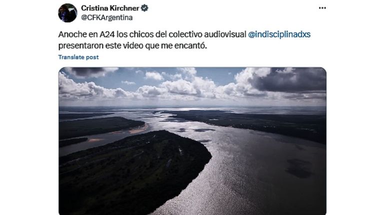 Tuit de CFK 20240611