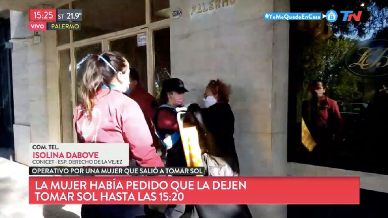 Una vecina decidió romper la cuarentena y se enfrentó a 7 agentes.