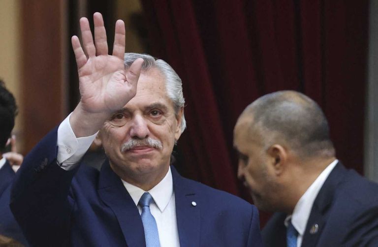 El presidente Alberto Fernández