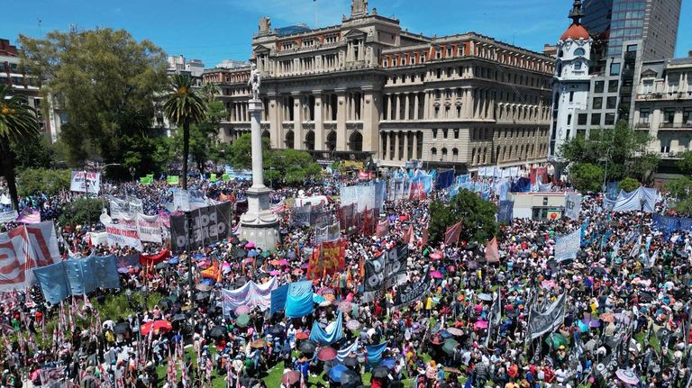 Marcha de la CGT en tribunales