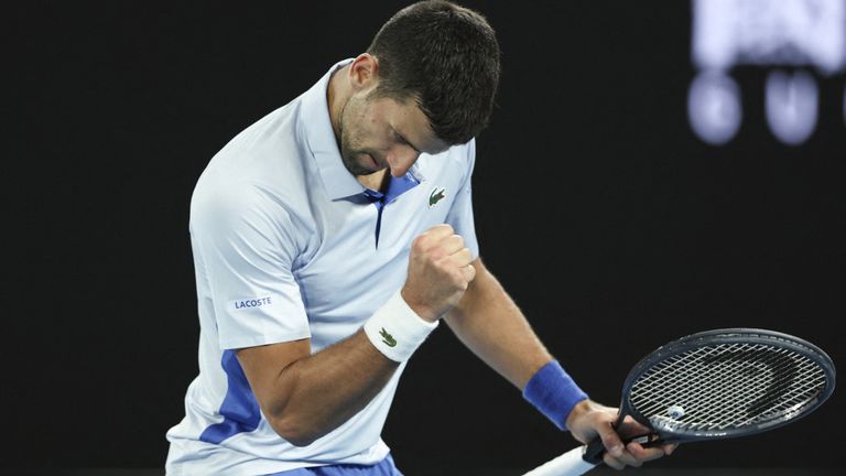Crack total: Novak Djokovic, en Australia.