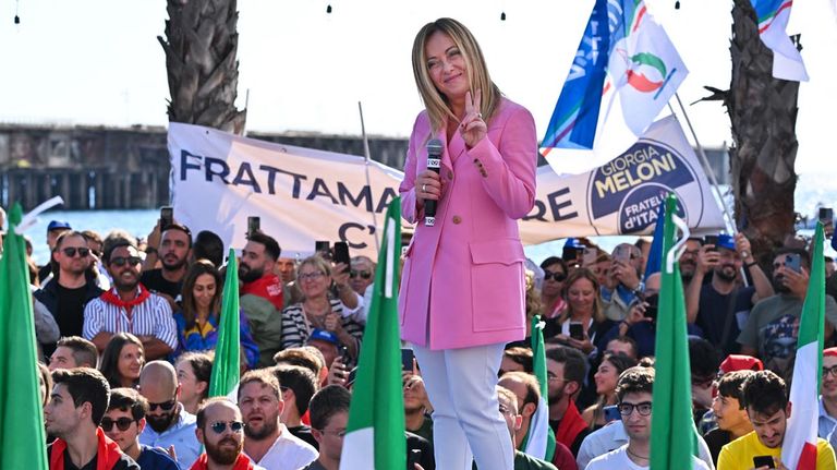 Giorgia Meloni Hermanos de Italia (Fratelli d'Italia) 20220926