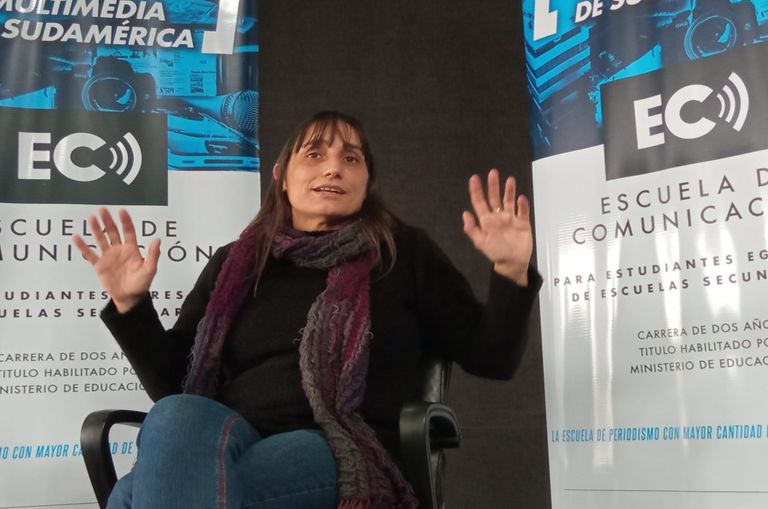 Romina del Pla fue entrevistada por estudiantes de Periodismo de Perfil Educación 