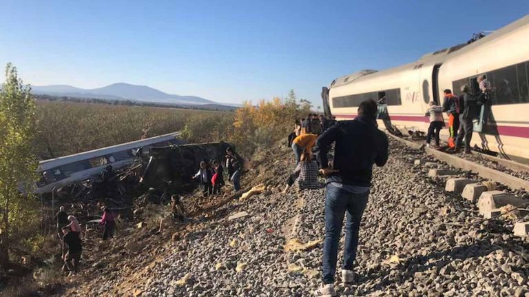 Choque ferroviario en Toledo