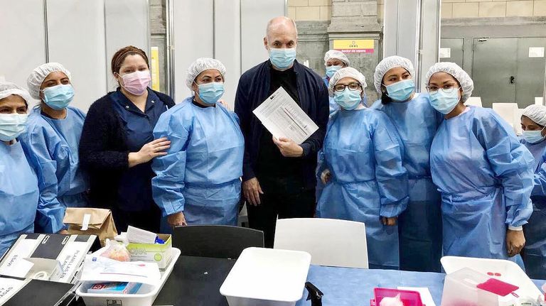 Vacunación Horacio Rodríguez Larreta 20210610