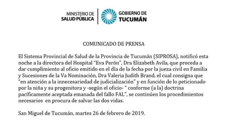 Comunicado