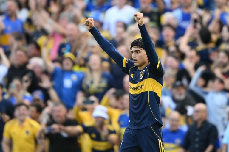 Exequiel Zeballos en La Bombonera