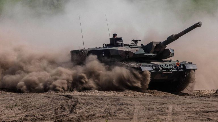 Tanques de guerra Leopard | Crédito AFP