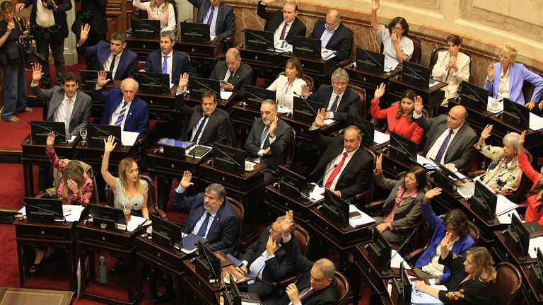 Victoria Villarruel en la Sesión del Senado