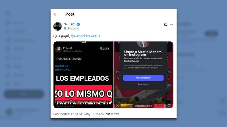 Posteo Santiago Caputo 19052026