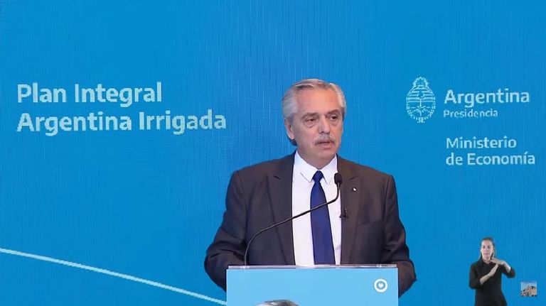 Alberto Fernández en Argentina Irrigada