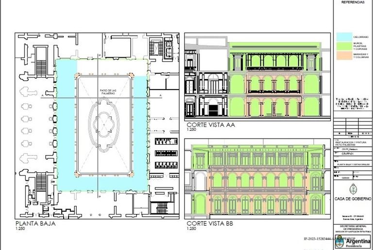 Reformas en la Casa Rosada 20230628