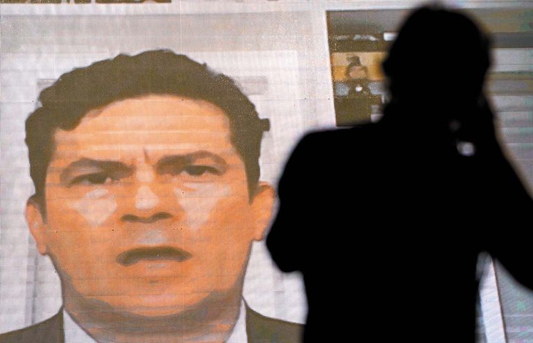 Sergio Moro, en la conferencia con académicos argentinos.