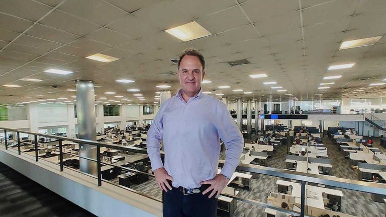 Diego Lozano, director de SEIDOR, en su visita a la Editorial Perfil 20231205