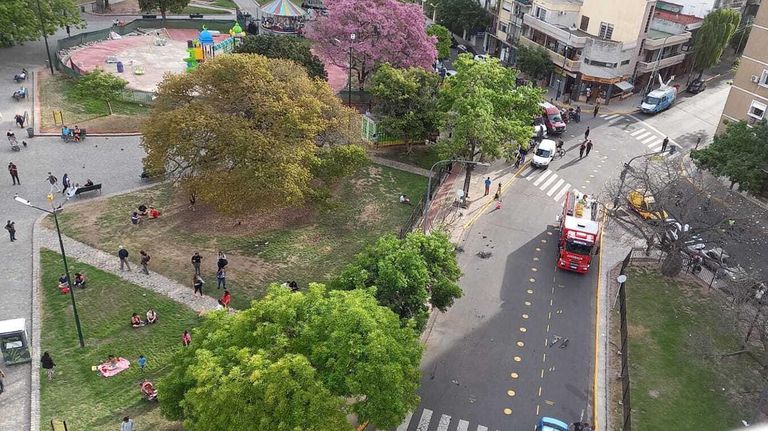 Incendio de taxi en recoleta 20211025