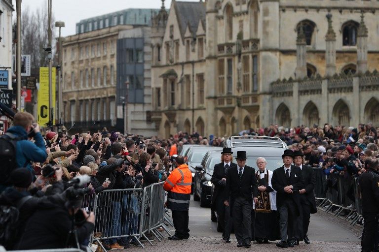 funeral stephen hawking afp 20180402