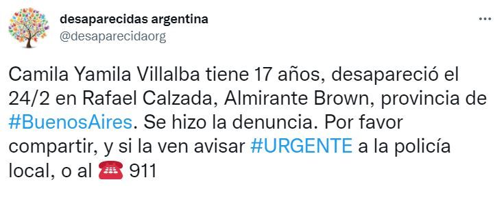 Búsqueda de Camila Villalba.