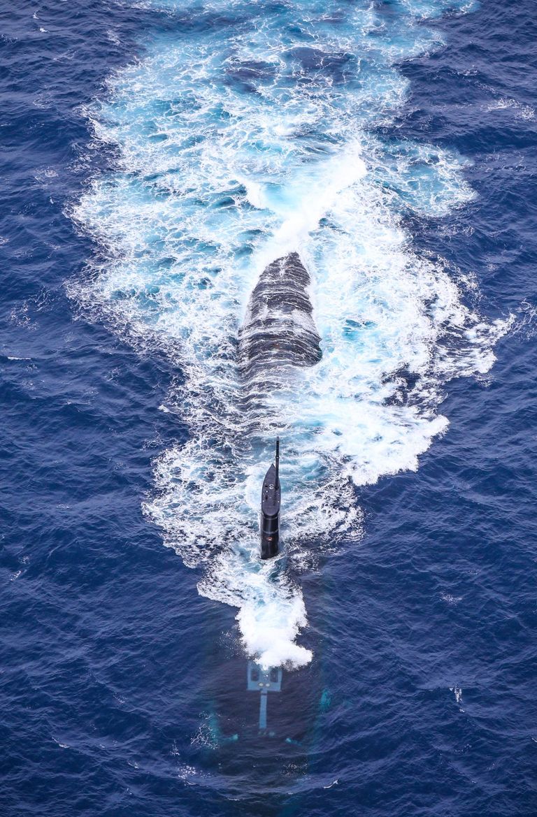 Submarino estadounidense USS Greeneville.