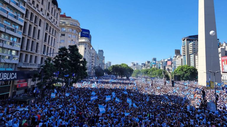 Festejos Argentina Campeón del Mundo