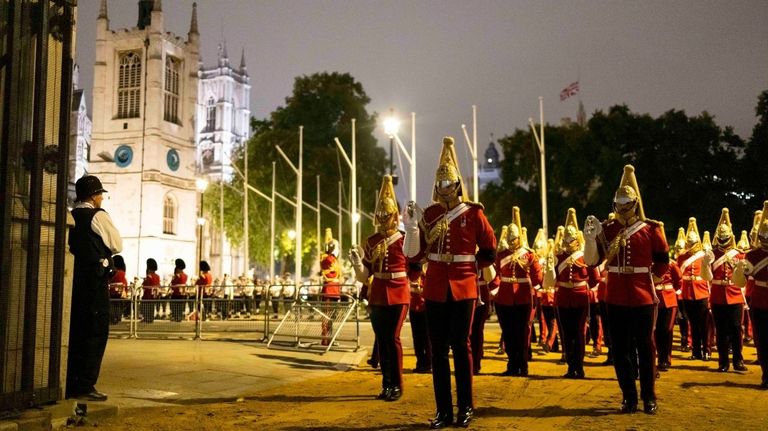 Ensayos del funeral de la reina