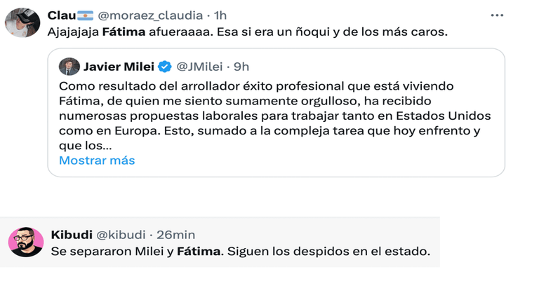 20240413 Memes Milei y Fátima
