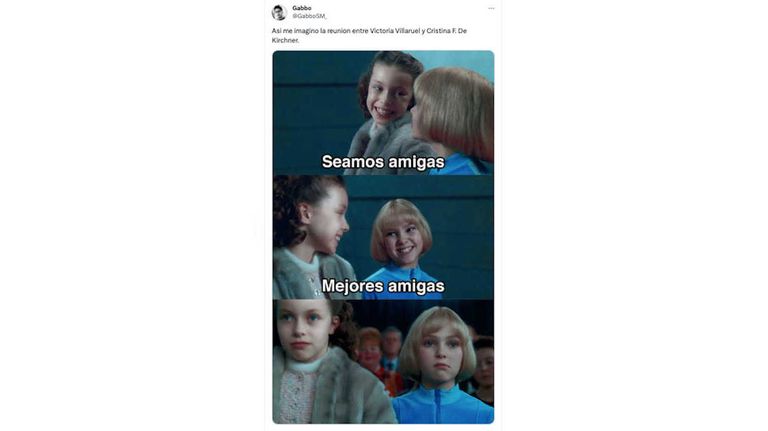 Memes de la reunión entre CFK y Villarruel 20231122