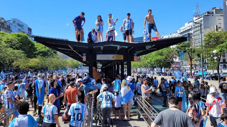 Festejos Argentina Campeón del Mundo