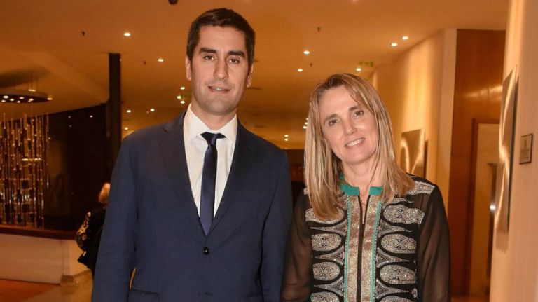 El diputado Manuel Mosca y su esposa, la senadora Gladys González.